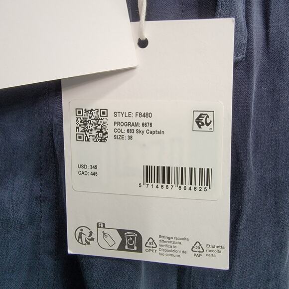 GANNI WASHED TWILL SATIN CARGO PANTS, SIZE 38, NWT - Picture 6 of 10